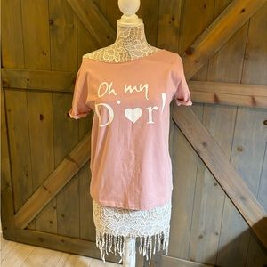 Oh my Dior! Pink Off The Shoulder Shirt
